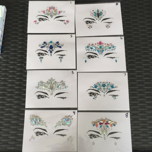 (F) Adhesive Facial Jewels - Picture 4 of 8